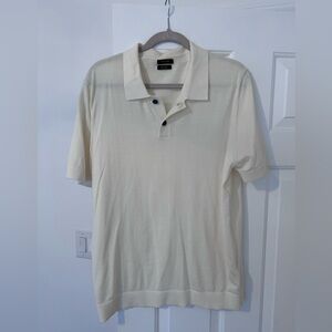 Massimo Dutti Cream/Off White Polo